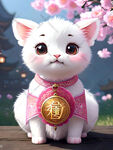 穿汉服的小猫