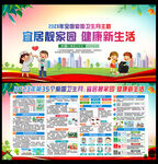 爱国卫生月海报