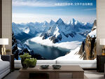 雪山背景墙