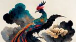 国画孔雀