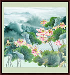 荷花图 
