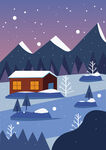 雪景壁画CMYK网用转RGB