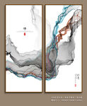 瓷晶画线条抽象画