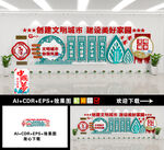 文明城市文化墙