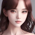 AI美女头像图片