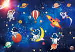 卡通星空宇航员