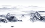 高清 意境背景山水 tIf分层