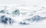 简约 意境背景山水 tIf分层
