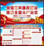 2023年党风廉政建设展板