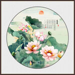 荷花国画荷花