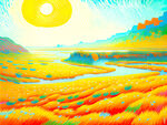 丰收油画