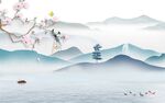 新品 简约别墅山水 TIF分层