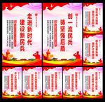 民兵宣传展板