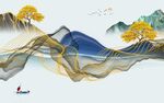 高端 现代新款山水 Tif分层