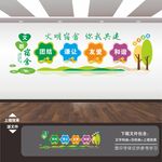 宿舍楼梯文化墙