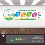 文明和谐宿舍文化墙展板标语