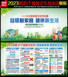 2023爱卫月宣传栏