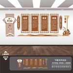 中医院养生馆国医堂文化背景墙