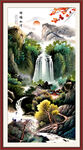 竖幅山水画