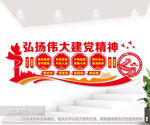 弘扬伟大建党精神文化墙图片