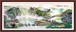 客厅山水画 国画中堂山水画