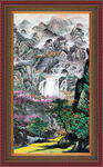 竖幅山水
