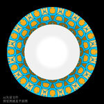 餐盘餐具花面设计图案