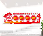 四讲四有党建室文化墙图片