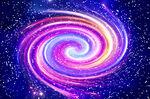 炫彩炫丽星空背景