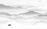 大气 简约灰色山水 tif分层