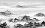 古风 高端灰色山水 tIF分层
