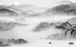 新款 高档灰山水画 tIF分层