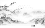 人气 灰色高清山水 tif分层