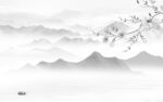 沙发 中式高端山水 tif分层