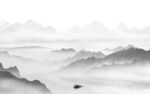 别墅 高端灰色山水 Tif分层