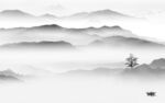 大气 高端灰色山水 Tif分层