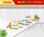 学校楼梯文化墙