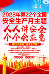 2023安全生产月海报