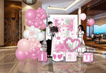 粉红色求婚520情人节花朵背景