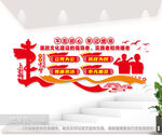 廉政文化党建室文化墙
