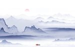 新款 中式高清山水 TIf分层