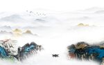 新款 背景画山水图 tIf分层