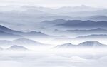 蓝色 高雅现代山水 TiF分层