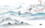 简约 高雅现代山水 TiF分层