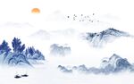 客厅 高端别墅山水 TIF分层