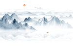 水墨山水图
