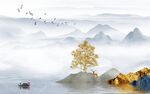 新中式背景墙