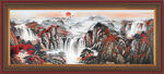 国画山水画 
