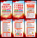 2023全国安全生产月海报挂图