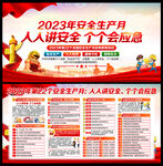 2023年安全月展板